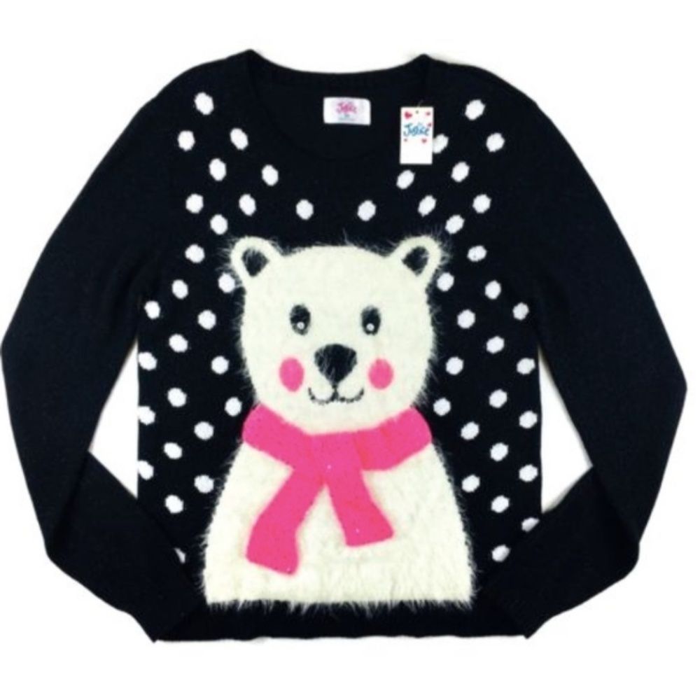 Justice Polor bear Christmas sweater